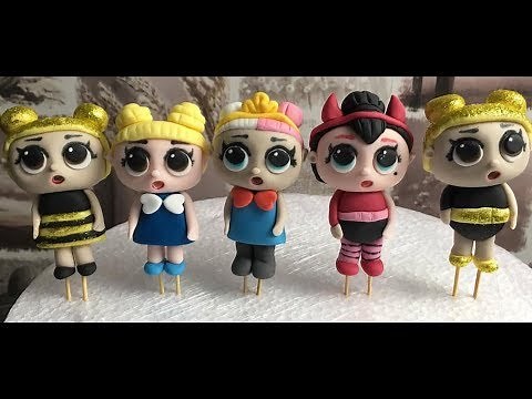 LOL Surprise Dolls Cake Topper Tutorial | LOL Dolls Sugarpaste tutorial