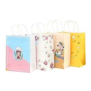 [Hot Item] Cartoon Characters Kraft Paper Gift Bags Carrier Bag Party Bag with Rope Handles