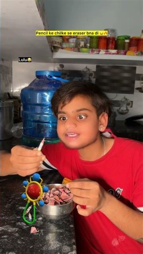Pencil ke chilke se eraser 😂🔥| Indian family #shorts #indian #chaman #relatable #chotabhai #comedy