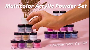 Morovan Acrylic Nail kit (white blue)