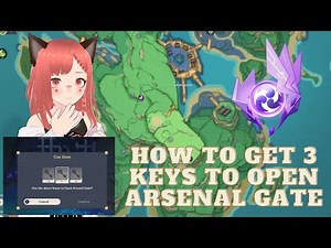 How to get 3 keys to open arsenal gate in Tatarasuna Genshin Impact
