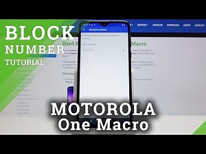 How to Block Contacts in MOTOROLA One Macro – Block Calls and Messages