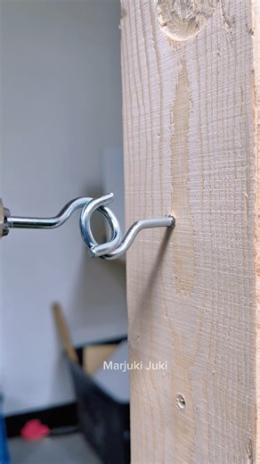 genius idea of installing hangers #woodworking #tips #diy #skills #ideas