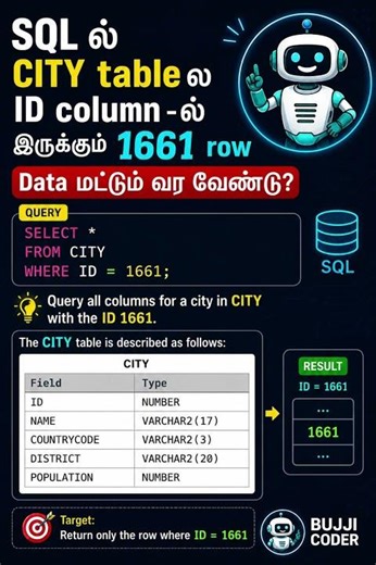 SQL WHERE Clause Explained Tamil