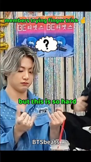 members try finger trick but, taehyung doing easily 😎 // bts hindi dubbed // #bts #shorts #btsbeats