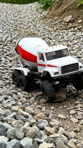 RC Concrete Mixer Takes a Tumble! 🚧 Epic Off-Road Fail!