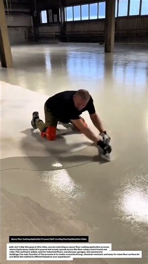 Epoxy Floor Coating Application Process | Self-Leveling Flooring Education Video.