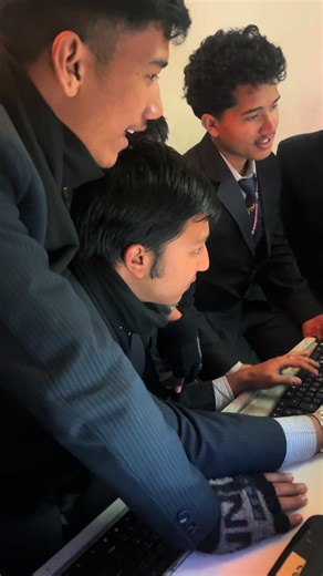 Learning by coding! 💡💻 Grade XI Computer Science students engaged in lab work on C programming, focusing on the concept of the switch-case statement.