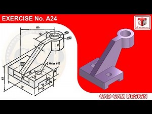 SolidWorks Tutorial for beginners Exercise A24
