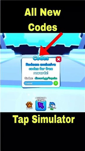 All New Codes in Tap Simulator- Roblox