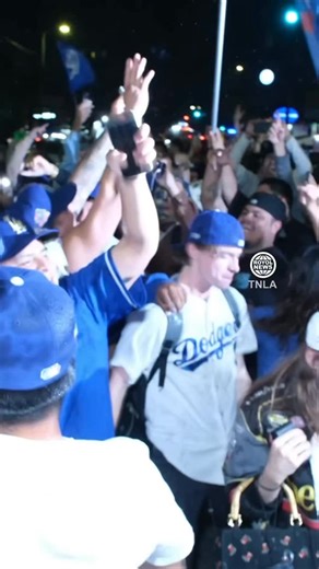 ROYOL NEWS - TNLA on Instagram: "Back To Back World Series Champions! November 1, 2025 9:21PM The night turned to mayhem in Echo Park late Friday night as Los Angeles Dodgers fans celebrated the team’s World Series victory at the Lowboy Bar. What began as a festive gathering in the streets quickly escalated into a street takeover, prompting a large response from the Los Angeles Police Department. Fans spilled onto the streets, waving Dodgers flags and setting off fireworks to mark the championsh