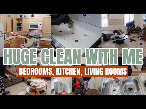 HUGE CLEAN ORGANIZE AND DECLUTTER WITH ME | EXTREME CLEANING AND LAUNDRY | 2025 CLEAN WITH ME