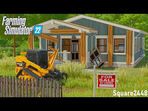 Renovating An ABANDONED House! Ep.1 (Cleanup) | FS22