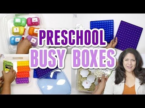 More PRESCHOOL BUSY BINS - Activities to Keep Preschoolers Busy & Learning