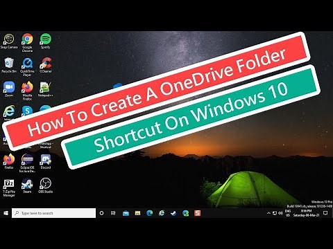 How To Create A OneDrive Folder Shortcut On Windows 10