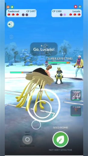 Toedscruel Vs Shiny Azumarill #pokemon #pokemongo #shiny #pvpmontage #shorts #pvp #gl #memes #gbl