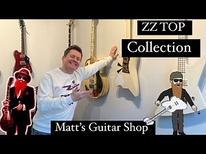 The ZZ TOP Dusty Hill / Billy F Gibbons guitar collection just arrived at the shop!