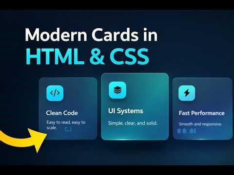 Professional Card UI Design Using HTML & CSS