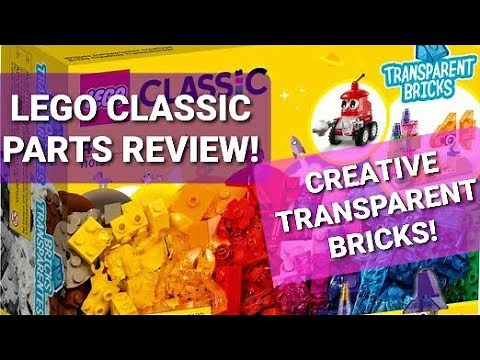 LEGO CLASSIC 2021 PARTS REVIEW! Creative Transparent Bricks! Lego set #11013
