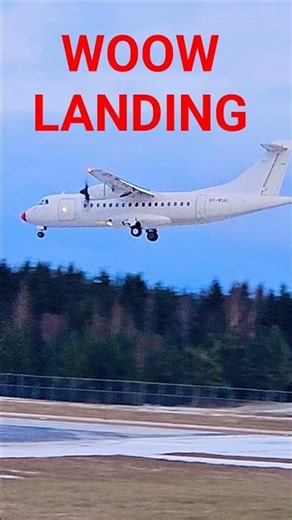 Beautiful propeller airplane landing #aircraft #aviation #airplane#airport#propeller #plane #travel