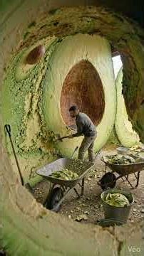 ASMR Building: Transforming a GIANT Avocado into a Luxury Room 🥑