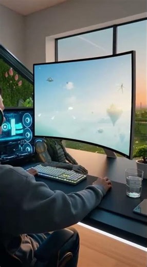 Endless Solarpunk Gamer Loop