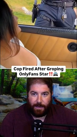 Hard Factor on Instagram: "Nashville police officer, Sean Herman, fired after being part of a skit where he took away a ticket from an OnlyFans star in exchange for groping her boobs, a shot of his badge gave him away"