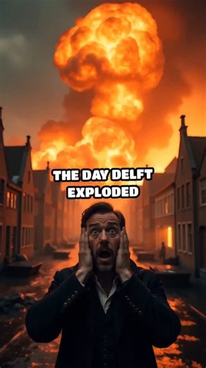 The Day Delft Exploded On October 12, 1654, Delft faced one of the worst urban disasters in European history. A hidden gunpowder magazine suddenly exploded, destroying a huge part of the city and killing over 100 people. Among the dead was painter Carel Fabritius, whose career ended in an instant. The blast was heard for miles and became forever known as the “Delft Thunderclap.” Today, the city has been rebuilt, but this haunting story still lingers in its walls. #DutchHistory #Delft #HistoryFac