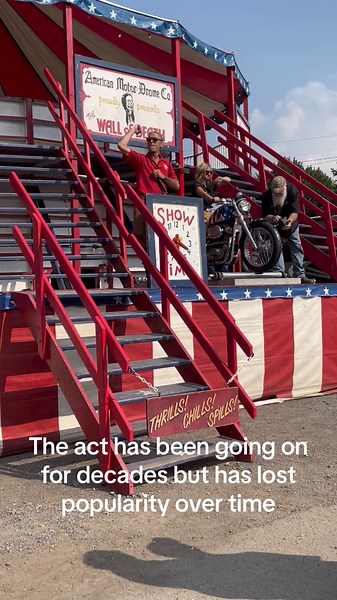 American Motor Drome Company Wall of Death #fair #carnival #summer #sideshowacts #art #daredevil #motorcycle #extremesports #vibes #pennsylvania #clearfieldcountypa #circus #acting #sports #fyp #hiddengems #thingstodo