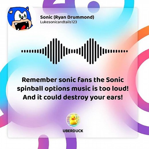 Sonic's lesson about the Sonic spinball options music