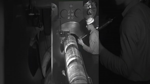 Reloading a 16-inch Gun