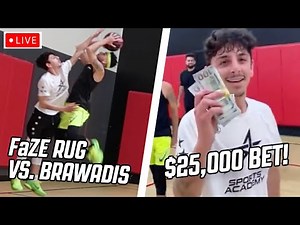 FaZe Rug vs. Brawadis $25,000 1v1 Game! [LIVE]