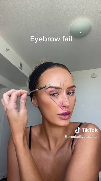 Eyebrow filter fail lol #brows #glamtok #microblading