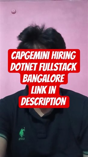 💻 Capgemini .NET Fullstack Developer Jobs | React + ASP.NET Core | Bangalore 2025