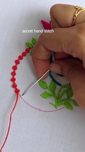 Colourful embroidery peacock design 🌿🦚 | Secret Hand Stitch