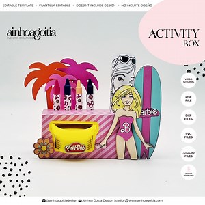 Play Doh & Crayon Box SVG Template: DIY Activity Box (digital Download) - Etsy