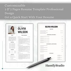Minimalist Resume Template: Google Docs, Word, Pages (digital Download) - Etsy