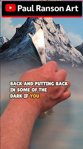 Mastering Bob Ross Mountain Painting Techniques #shorts