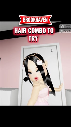 Roblox hair combo to try in Brookhaven 💇‍♀️ Roblox avatars ~ how to get hair combos for Roblox