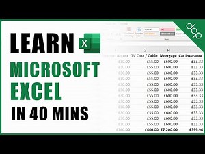 Beginner's Guide to Excel - Excel Basics Tutorial - [ Learn Excel in 40 mins ]