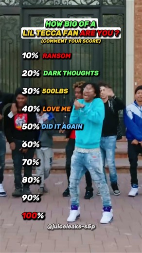 How Big Of A Lil Tecca Fan Are You ? #shorts