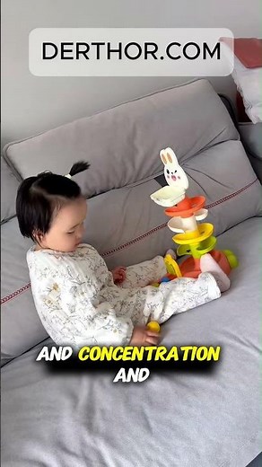 This spinning toy is perfect for babies once they can sit up. It helps develop hand-eye coo