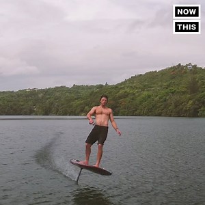931K views · 4.9K reactions | This electric surfboard can 'fly' over the water | NowThis Earth | Facebook