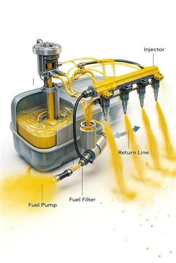 Engine Fuel Tank Working Diagram #fueltank #engine#machenical#fuel#dieselengine#petrolengine#tankcar