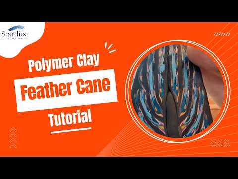 Full tutorial on how to make a polymer clay feather cane