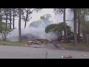 Texas house explodes after car crashes into gas line