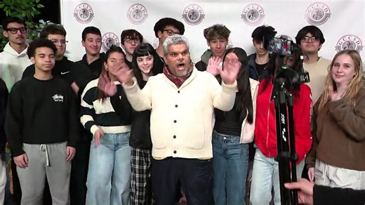 Actor Luis Guzman talks to Glen Cove students about multiculturalism