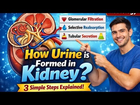 How Urine is Formed in Kidney? | 3 Simple Steps Explained #ksbiology