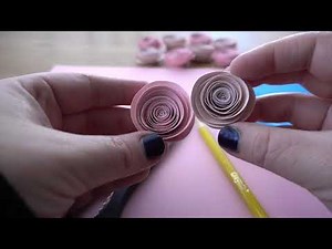 DIY Spiral Rolled Paper Flower Roses Tutorial (DIY Instructions Step By Step)