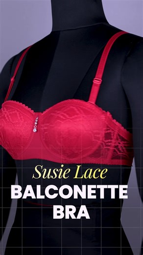 11K views · 138 reactions | Turn heads in timeless lace — Shyaway’s Lace Detachable Strap Balconette Bra lifts, supports, and lets you style it your way!  Product SKU:S032-Red S032-Mauve S032-Skin #shyaway #shyawayshop #lingerie #bra | Shyaway.com | Facebook